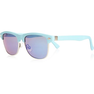 Boys blue retro sunglasses